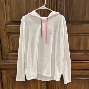 Vineyard Vines White Performance Hoodie - Large